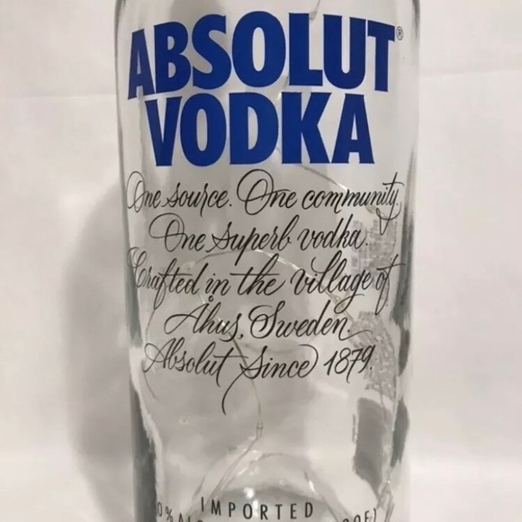 Decorated Bottle - Absolut Vodka Bottle with Lights - Picture 7 of 13